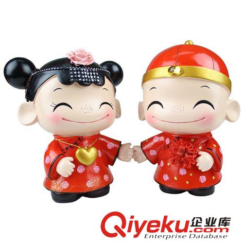 9.4大禹家喜樹脂工藝禮品結婚禮物新房裝飾創(chuàng)意大號喜慶娃娃9030