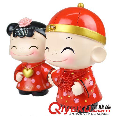 9.4大禹家喜樹脂工藝禮品結婚禮物新房裝飾創(chuàng)意大號喜慶娃娃9030