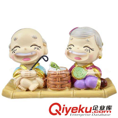 大禹家喜廠家批發(fā)婚慶工藝禮品/創(chuàng)意公婆套裝擺件不含展示架9919