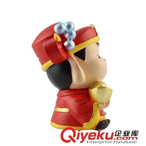 大禹家喜樹脂工藝品 家居飾品 創意禮品 中號玉如意財神擺件9859原始圖片2
