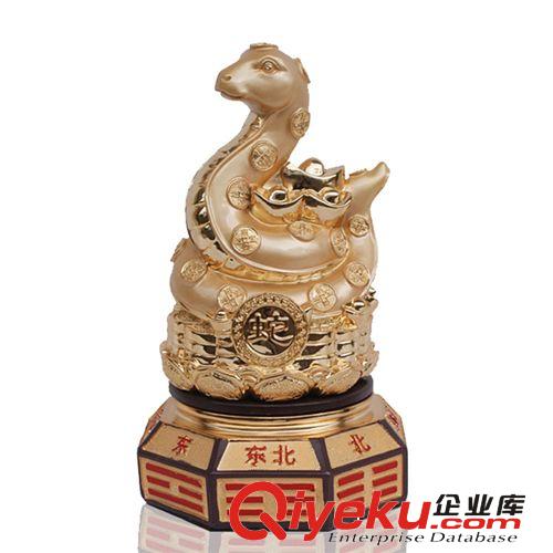 廠家直銷鍍金樹脂工藝品擺件鎮(zhèn)宅辟邪居家風(fēng)水?dāng)[件八卦生肖龍批發(fā)