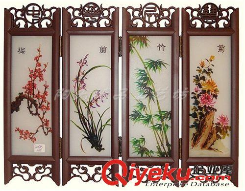 仿古鏤空創(chuàng)意居家客廳裝飾品 牡丹小屏風(fēng) 商務(wù)會(huì)議出國(guó)外事小禮品