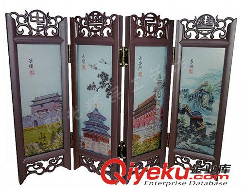 廣州旅游紀(jì)念品 羊城美景創(chuàng)意小屏風(fēng) 中國(guó)特色商務(wù)出國(guó)外事禮品