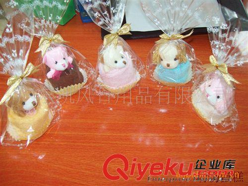 新奇特可愛熊動物蛋糕造型毛巾/商務婚慶禮品/時尚創意生活日用品