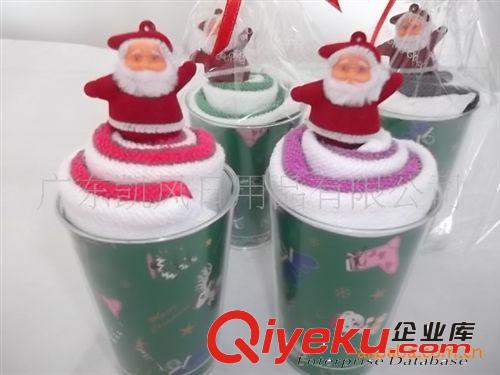蛋糕毛巾 圣誕節(jié)禮品毛巾 平安夜毛巾 雙層圣誕造型蛋糕毛巾原始圖片3