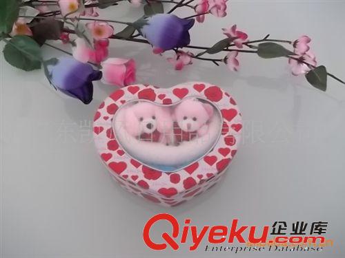 公仔愛(ài)戀雙心鐵盒裝情侶蛋糕毛巾/商務(wù)新奇特禮品/婚慶禮物原始圖片2