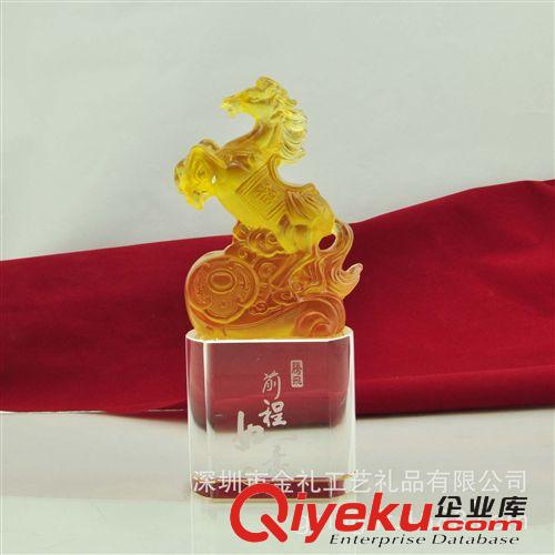 創意琉璃擺件 時尚馬年擺件 馬年時尚琉璃擺件原始圖片2