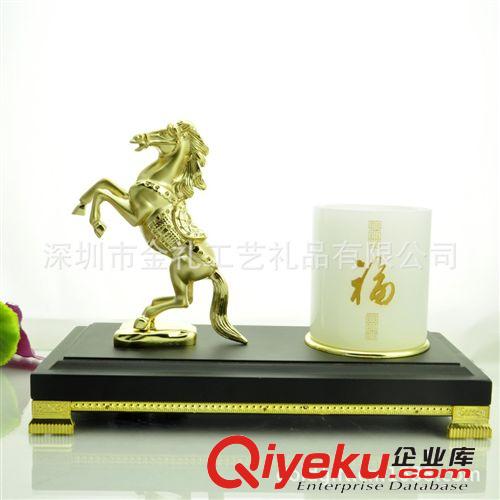 深圳龍崗廠家供應||馬年新品推出|玉石筆筒文具臺原始圖片2