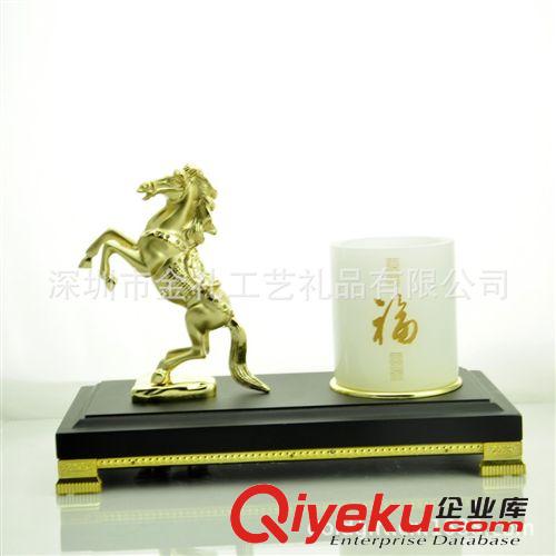 深圳龍崗廠家供應||馬年新品推出|玉石筆筒文具臺原始圖片3