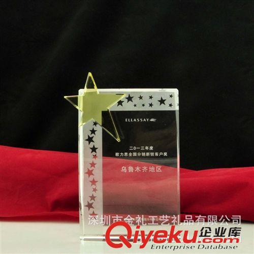 供應水晶獎杯、K9水晶、暢銷型星星造型、獎勵{yx}；可定制原始圖片2