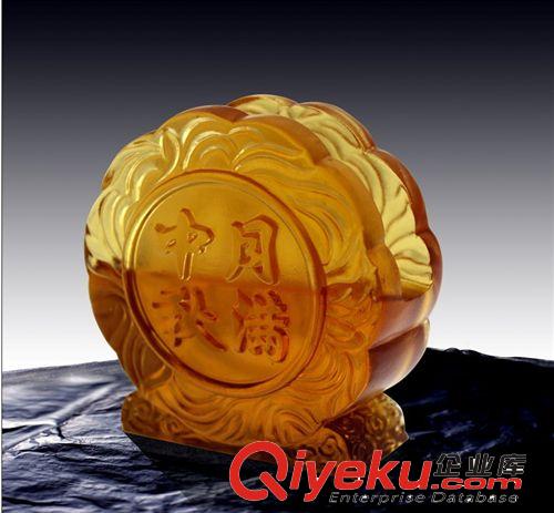 供應中秋節禮品、月餅筆筒、琉璃材質、花開福到！！可定制原始圖片2