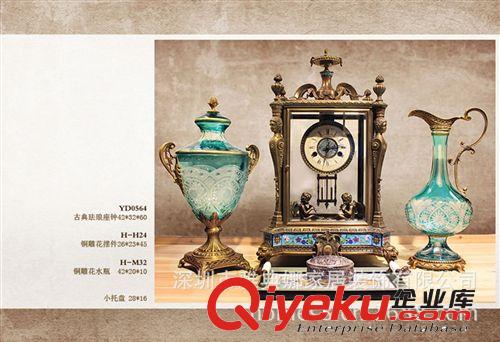 歐式軟裝飾品 銅質(zhì)座鐘 gd奢華玄關(guān)擺件 出口工藝品 家居裝飾品