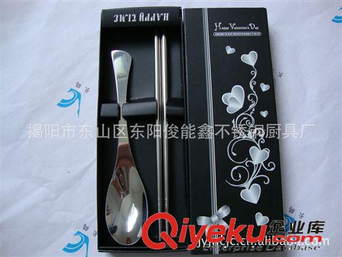 供應(yīng)不銹鋼餐具套裝 不銹鋼筷子 陶瓷筷子勺子 禮品餐具