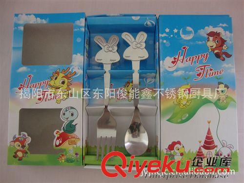 供應(yīng)不銹鋼餐具 笑臉餐具 卡通餐具 兒童餐具 刀叉原始圖片2