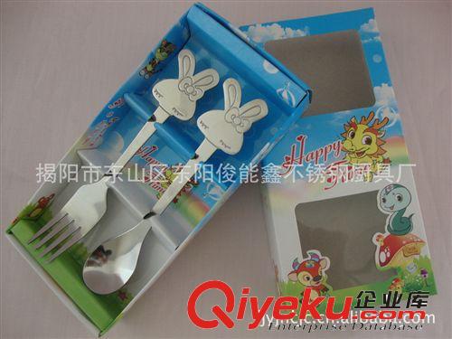 批發供應兒童卡通不銹鋼餐具套裝(圖)