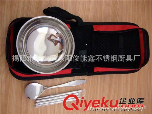 不銹鋼便攜餐具套裝 可愛(ài)碗筷勺環(huán)保旅行餐具