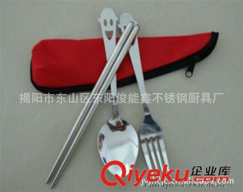 批發供應陶瓷不銹鋼組合勺叉餐具套裝原始圖片2
