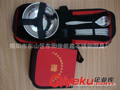 不銹鋼碗套裝，布袋套裝餐具，促銷禮品原始圖片2