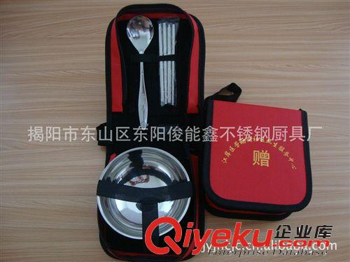 不銹鋼碗套裝，布袋套裝餐具，促銷禮品原始圖片3