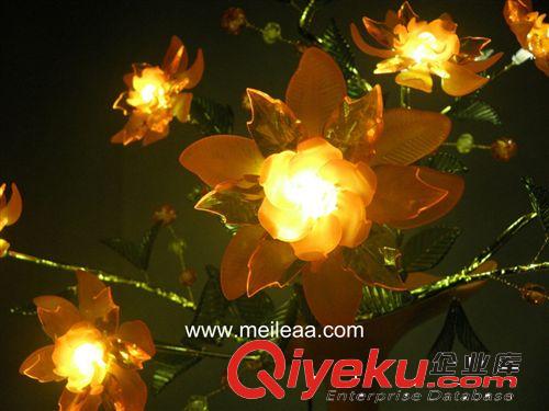 家居裝飾LED燈花 發(fā)光桌面盆景 歐式燈藝 USB發(fā)光假花 花藝夜燈原始圖片3