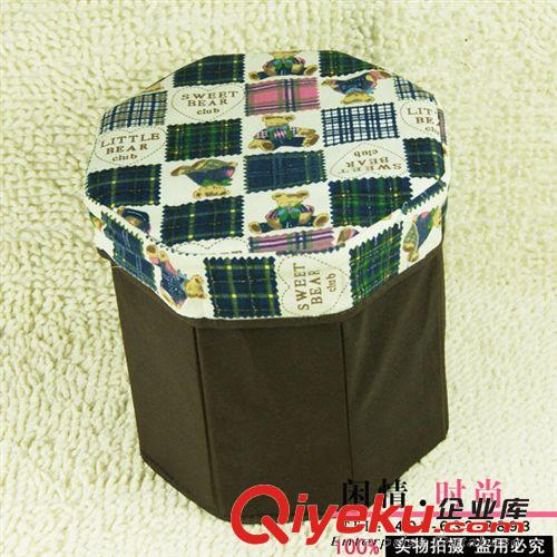 00  八角收納凳，多功能儲(chǔ)物收納凳，八角收納箱牛津布，收納箱原始圖片2