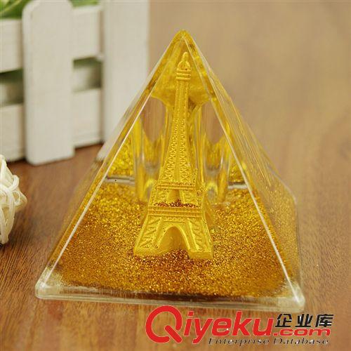 H2511 金粉鐵塔入油水晶 巴黎埃菲爾鐵塔 學生禮品贈品 生日禮物
