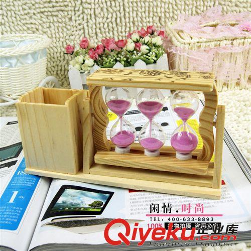 G1122 3個(gè)流沙筆筒沙漏，裝飾品，風(fēng)車(chē)禮品，文具精品 十元店熱銷(xiāo)原始圖片3