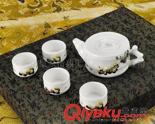 供應(yīng)商務(wù)禮品 陶瓷工藝品【5頭銅梁吉慶有余】茶具