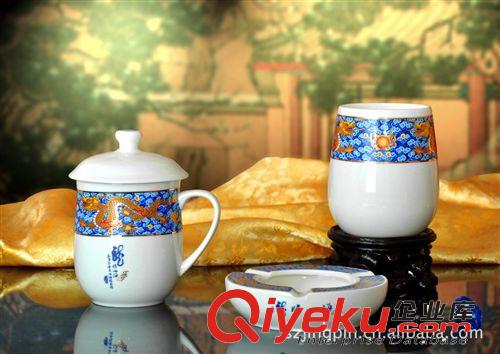 陶瓷工藝品 景泰藍(lán) 兩件套 榮華富貴 商務(wù)禮品 送禮禮品