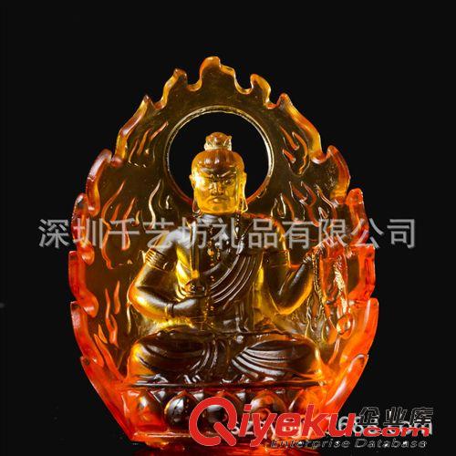 廠價直銷供應高級琉璃精品擺件 八大守護神虛空藏菩薩 琉璃脫臘原始圖片2