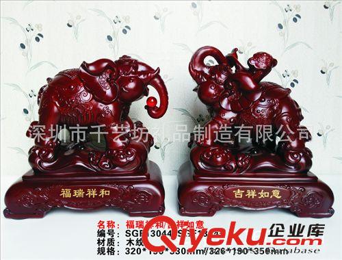 福祿有余 葫蘆工藝品木雕木質(zhì)擺件 緬甸花梨木雕刻 家居飾品批發(fā)