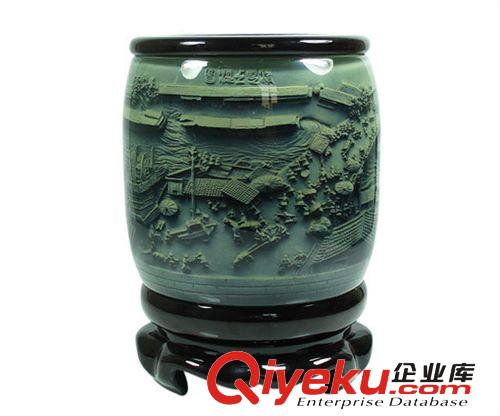 清明上河圖浮雕筆筒新奇特商務促銷紀念禮品教師節創意實用禮物原始圖片2