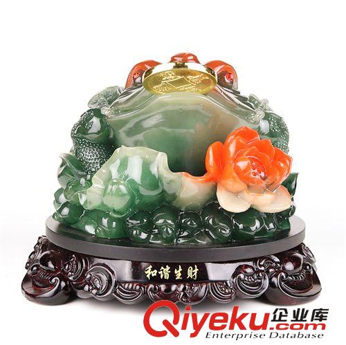 和諧生財(cái)招財(cái)金蟾擺件蟾蜍樹脂創(chuàng)意開業(yè)禮品手工藝品擺件千藝坊廠