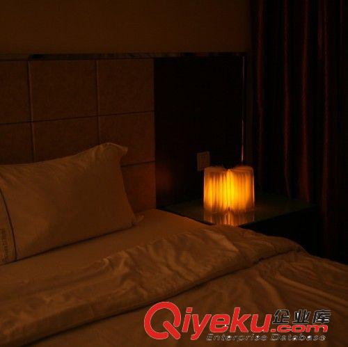 創意充翻頁迷你書本小夜燈充電LED折疊書燈壁燈裝飾燈彩色床頭燈原始圖片2