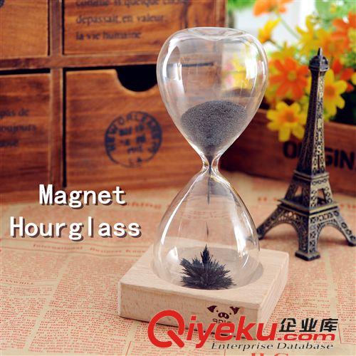 浪漫七夕禮物 時光沙漏 Magnet Hourglass 創(chuàng)意玻璃磁力沙漏瓶