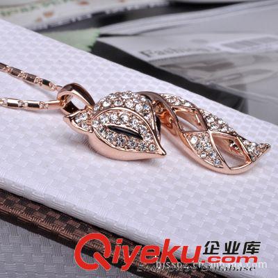 紅蘋果項鏈330897  淘寶熱賣狐貍項鏈 女短款 歐美時尚 個性百搭