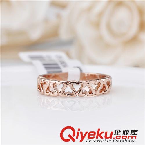 紅蘋果戒指111009  小簡愛 鍍金鏤空小桃心指環女情侶戒指