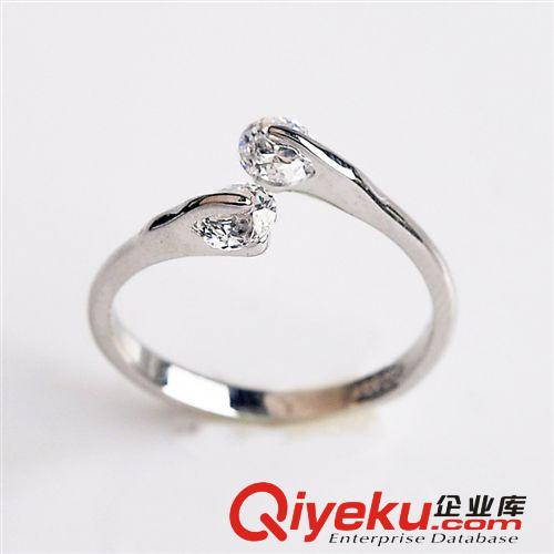 跑江湖新產(chǎn)品 紅蘋果戒指女 仿真 鉆石八心八箭開口戒指 簡(jiǎn)約百搭