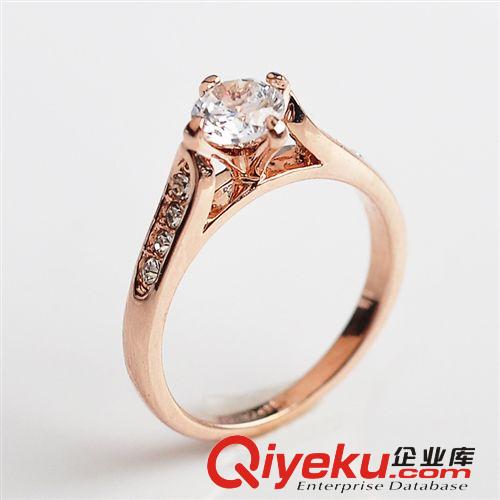 熱銷 紅蘋果仿真鉆石戒指  新娘婚戒 女簡約百搭 111357原始圖片2