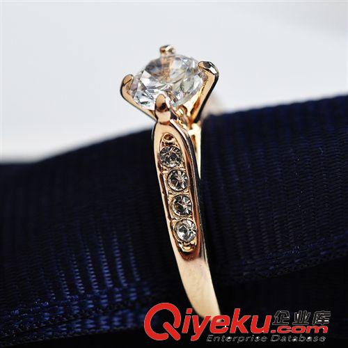 熱銷 紅蘋果仿真鉆石戒指  新娘婚戒 女簡約百搭 111357原始圖片3