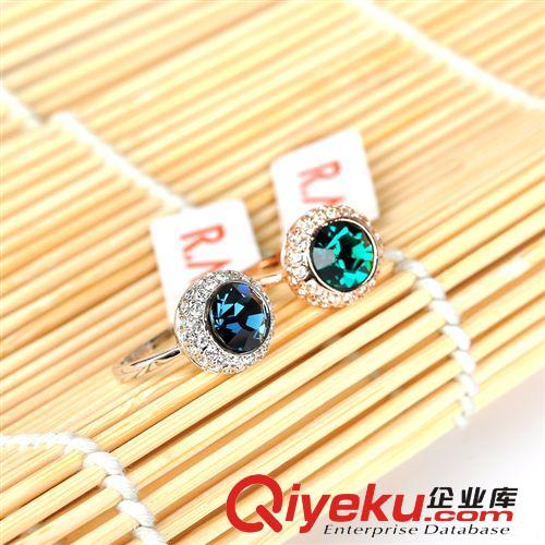 紅蘋果戒指311265 女韓版時尚糖果指環(huán) 奧地利進口水晶寶石戒指原始圖片3