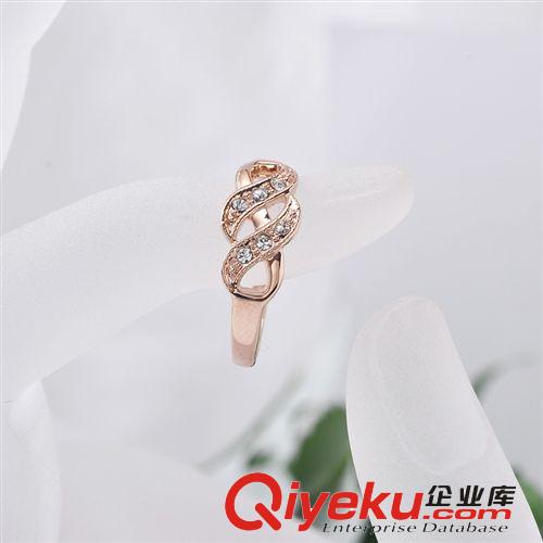 紅蘋果戒指111789  女韓版時尚簡約鑲水鉆飾品 OL百搭