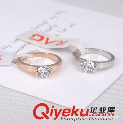 紅蘋果戒指311016   單顆鋯石 新娘結婚鉆戒 無名指戒指