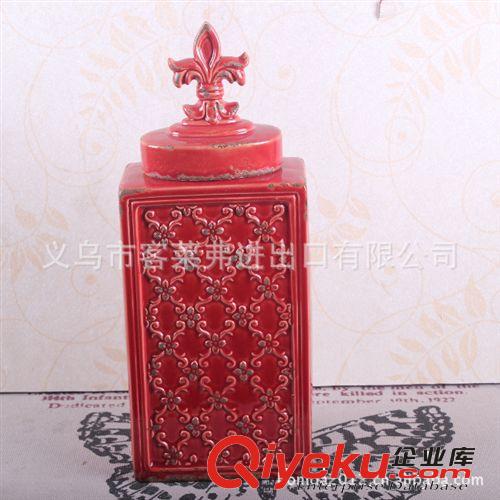 廠家直銷 復古做舊陶瓷 陶瓷擺件 冰裂紋陶瓷 法式鄉村 W13014SE