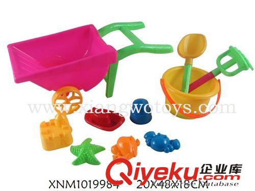 方沙灘推車(chē)/10PCS  夏日玩具批發(fā) 益智類(lèi) 沙灘工具車(chē) 玩具批發(fā)