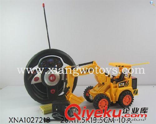 獵豹王8046 方向盤遙控特技音樂工程車/挖掘機 包電 遙控玩具禮品原始圖片2