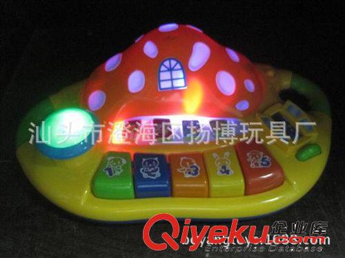 新品電動蘑茹電子琴 嬰幼兒益智學習琴 電動動物琴 兒童玩具批發(fā)原始圖片3