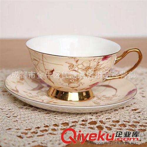 歐式鑲金骨瓷咖啡杯套裝花茶杯創意陶瓷套裝