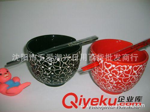 廠家供應潮州色釉陶瓷面碗，禮盒套裝碗，促銷禮品 陶瓷禮品批發(fā)