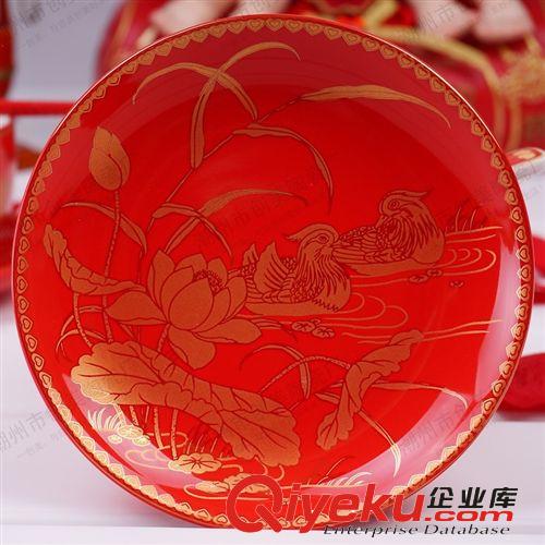 生產(chǎn)供應(yīng) 紅釉鴛鴦結(jié)婚對(duì)碗 喜慶結(jié)婚禮品中國(guó)紅夫妻陶瓷碗